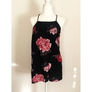 EUC Anthropologie Floral Romper size small